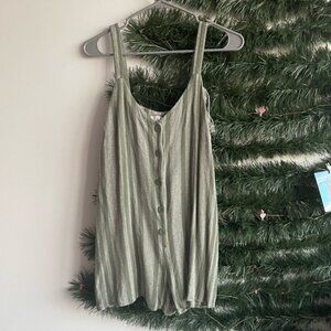 Green and white romper - Primark - size 4